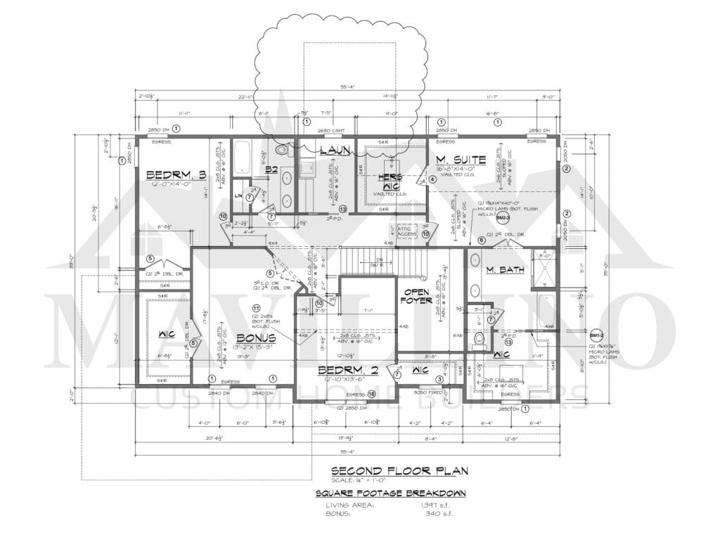 The Arlington Oaks Mavillino Custom Homes