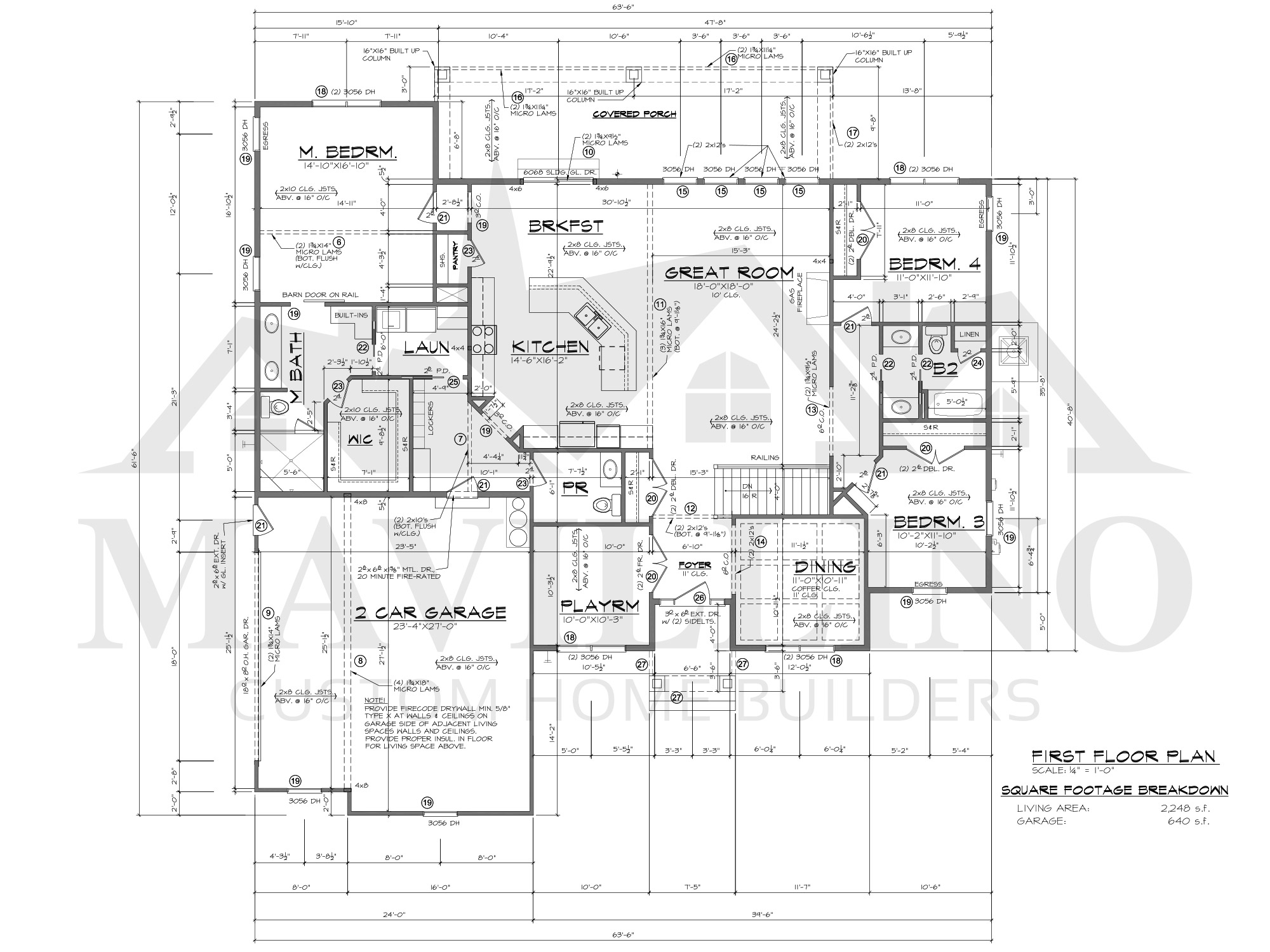 Floorplans - Mavillino Custom Homes